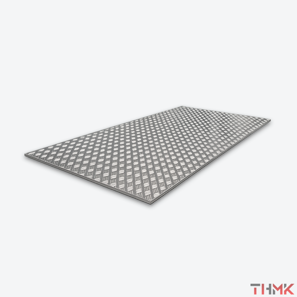 Лист алюминиевый рифленый 2х1500х3000 мм квинтет